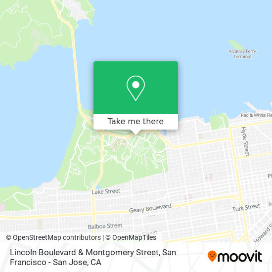 Lincoln Boulevard & Montgomery Street map