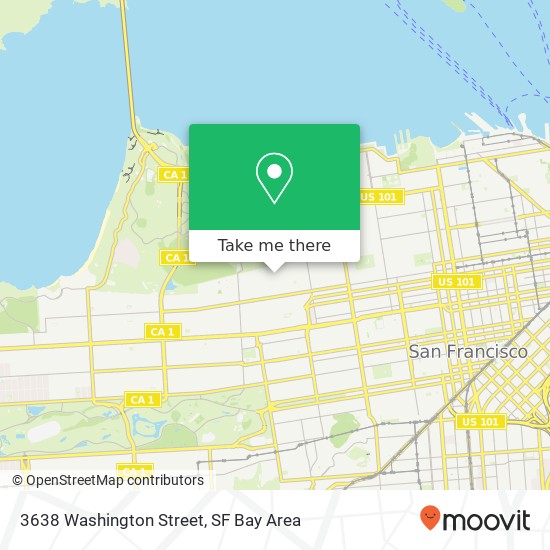 Mapa de 3638 Washington Street