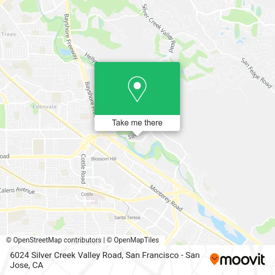 Mapa de 6024 Silver Creek Valley Road
