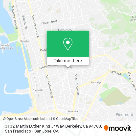 3132 Martin Luther King Jr Way, Berkeley, Ca 94703 map