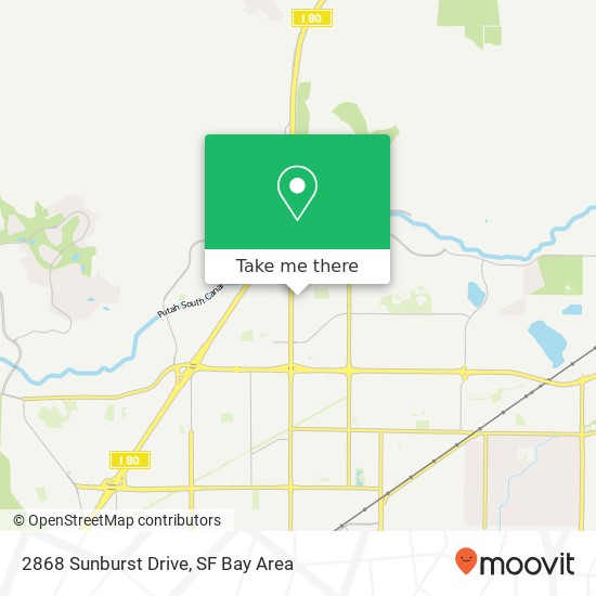 2868 Sunburst Drive map