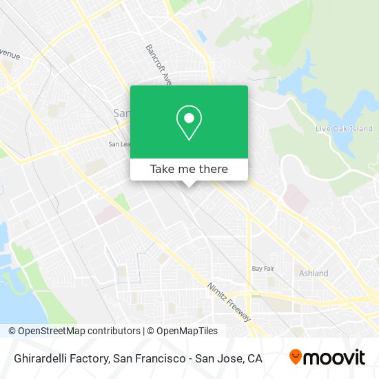 Mapa de Ghirardelli Factory