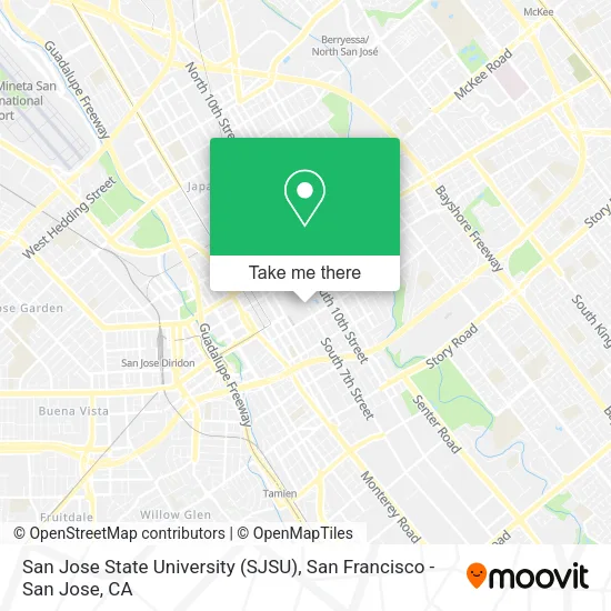 Mapa de San Jose State University (SJSU)