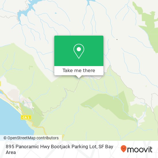 895 Panoramic Hwy Bootjack Parking Lot map