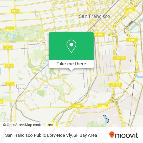 Mapa de San Francisco Public Lbry-Noe Vly