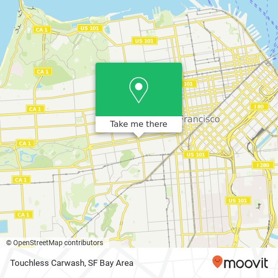 Touchless Carwash map