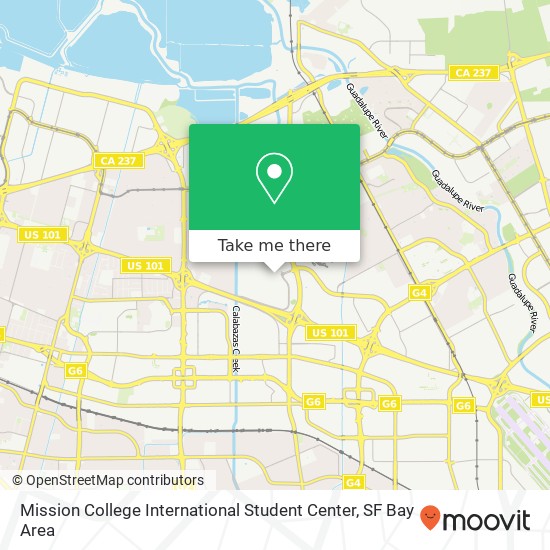 Mapa de Mission College International Student Center