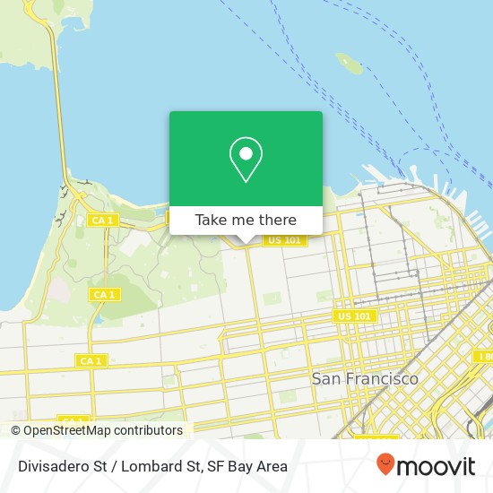 Divisadero St / Lombard St map