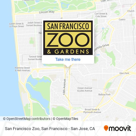 San Francisco Zoo map