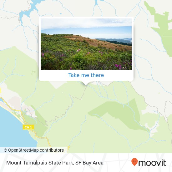 Mapa de Mount Tamalpais State Park