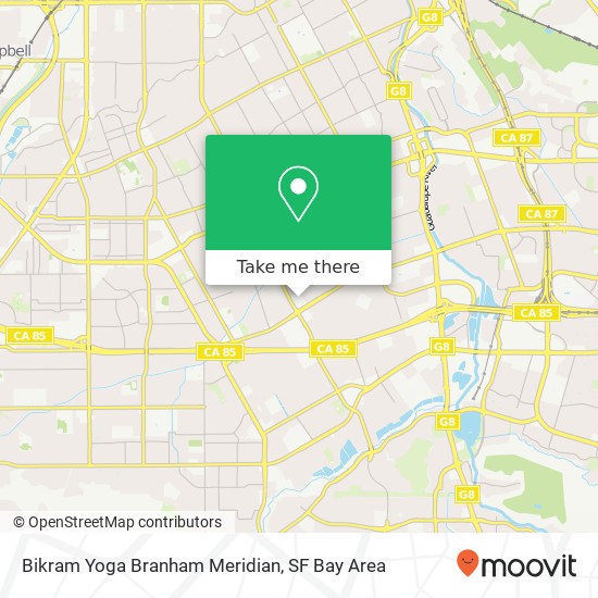 Mapa de Bikram Yoga Branham Meridian