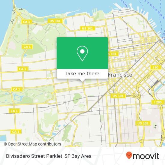Divisadero Street Parklet map