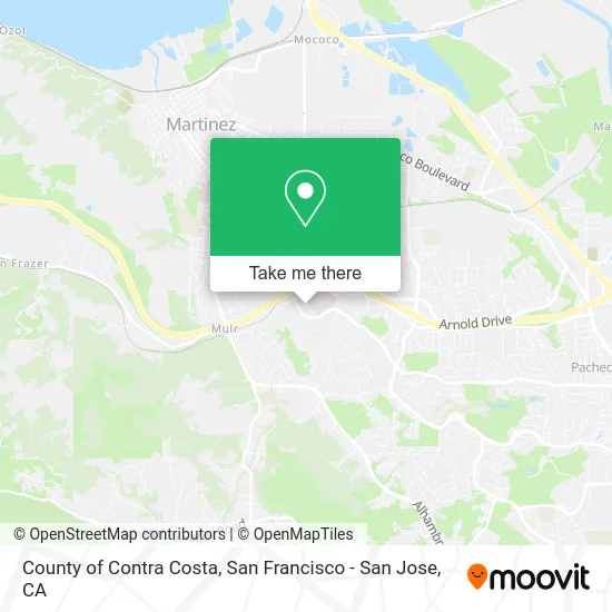County of Contra Costa map