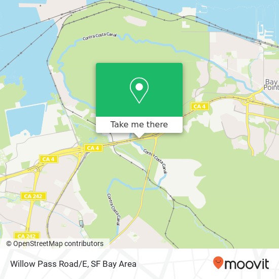 Mapa de Willow Pass Road/E