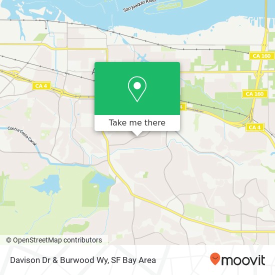 Davison Dr & Burwood Wy map