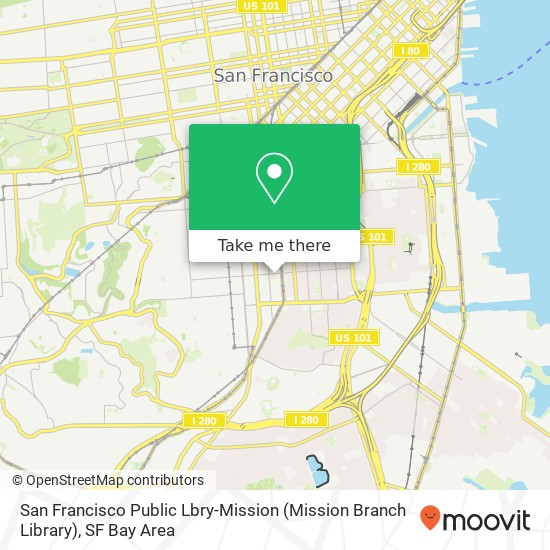 San Francisco Public Lbry-Mission (Mission Branch Library) map