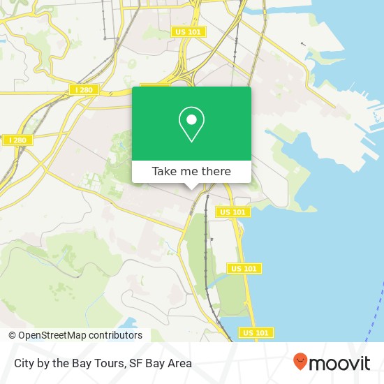 City by the Bay Tours map