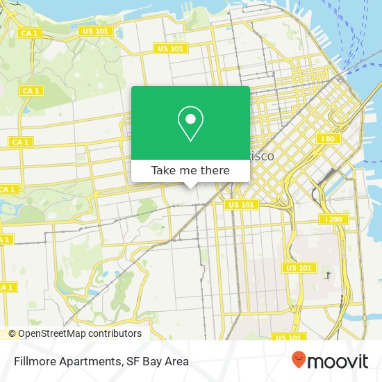 Fillmore Apartments map