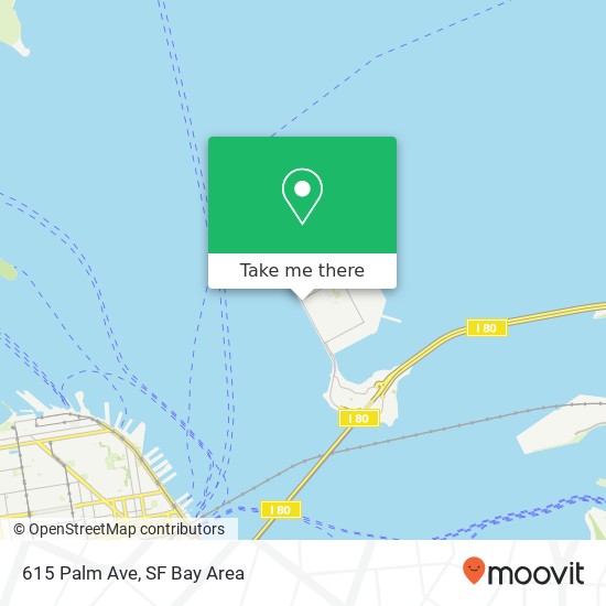 Mapa de 615 Palm Ave