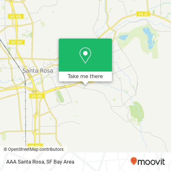 Mapa de AAA Santa Rosa