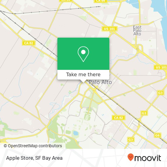 Mapa de Apple Store