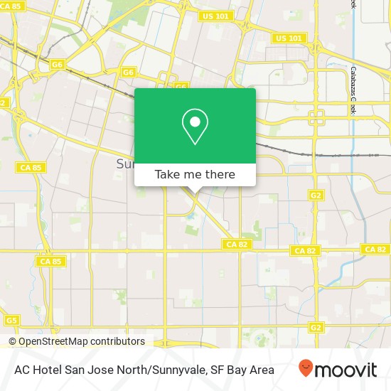 Mapa de AC Hotel San Jose North / Sunnyvale