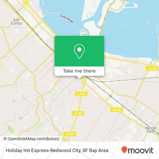 Holiday Inn Express-Redwood City map