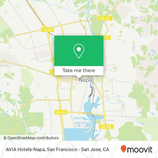 AVIA Hotels-Napa map