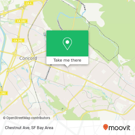 Chestnut Ave map