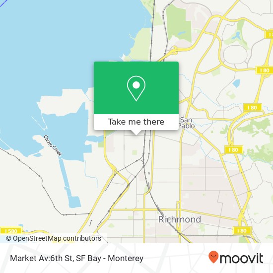 Mapa de Market Av:6th St