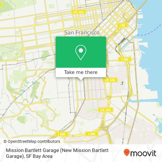 Mapa de Mission Bartlett Garage