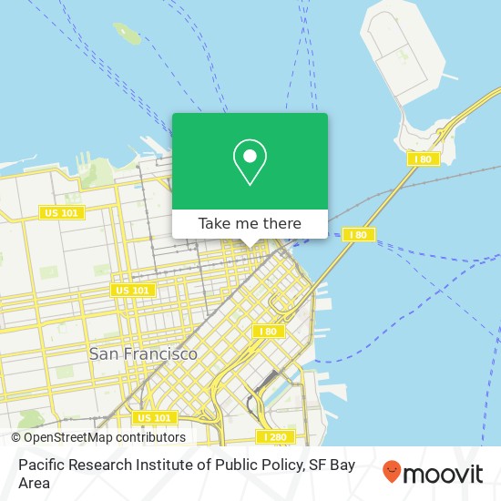 Mapa de Pacific Research Institute of Public Policy