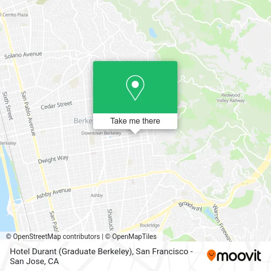 Mapa de Hotel Durant (Graduate Berkeley)