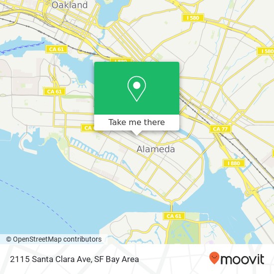2115 Santa Clara Ave map