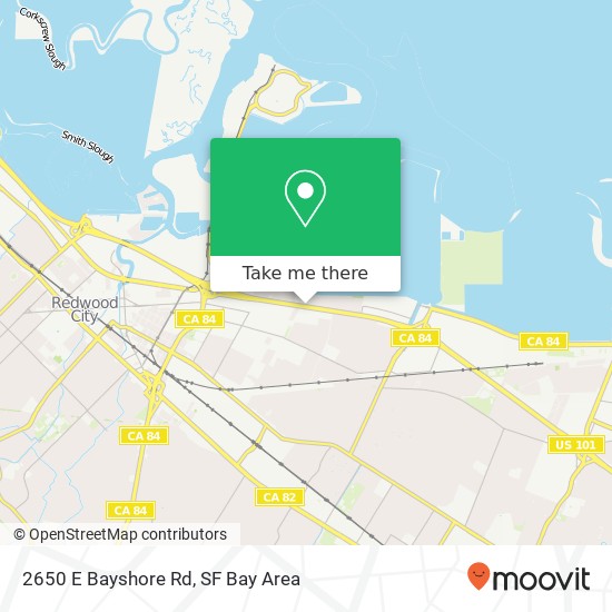 2650 E Bayshore Rd map