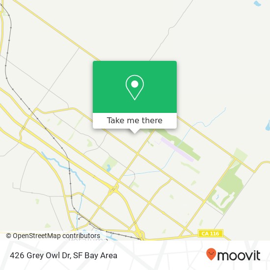 Mapa de 426 Grey Owl Dr