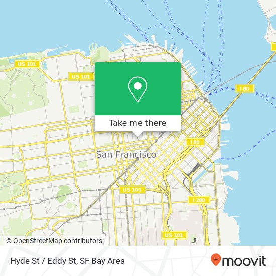 Hyde St / Eddy St map