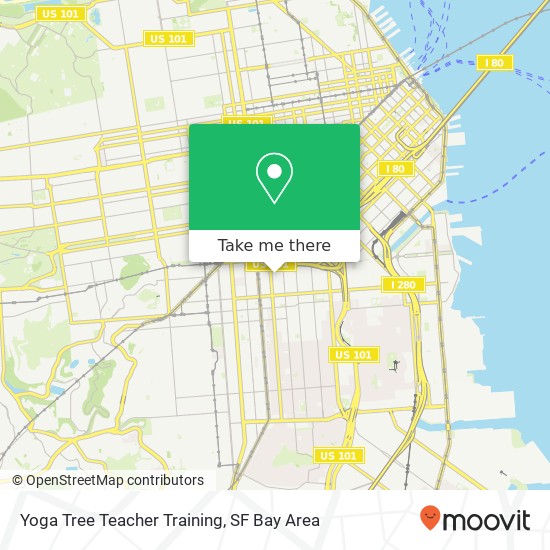 Mapa de Yoga Tree Teacher Training