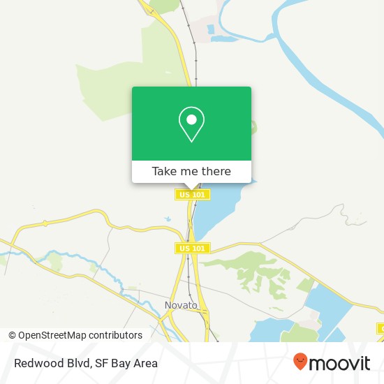 Redwood Blvd map