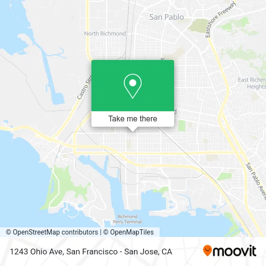 Mapa de 1243 Ohio Ave
