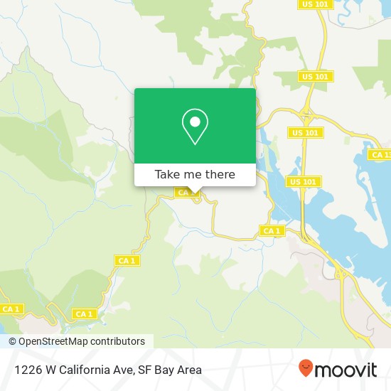 1226 W California Ave map