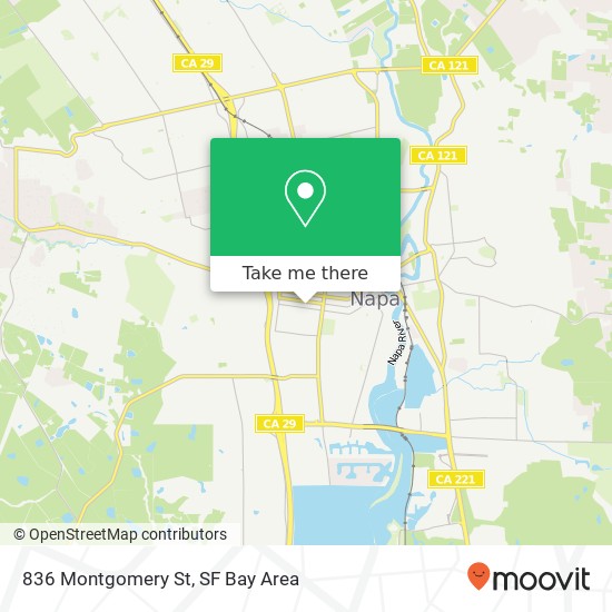 836 Montgomery St map