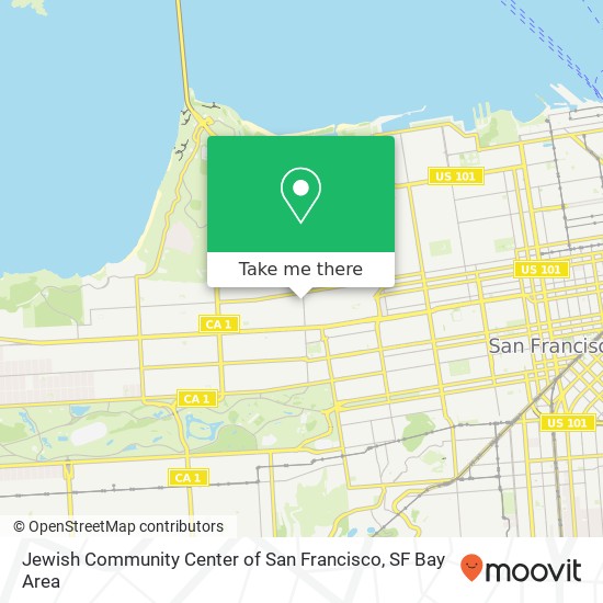 Jewish Community Center of San Francisco map