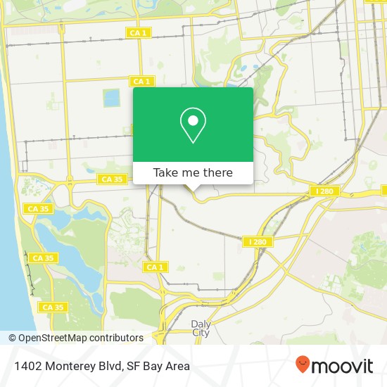1402 Monterey Blvd map