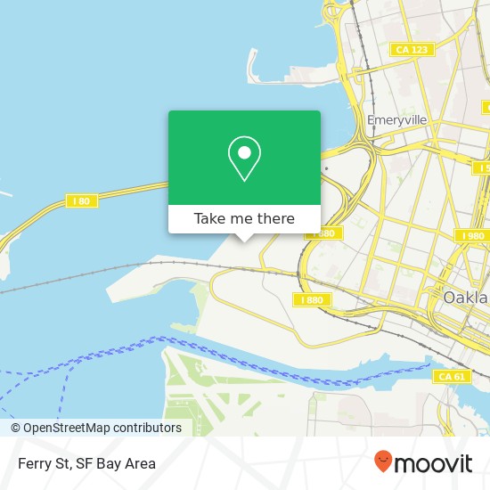 Ferry St map