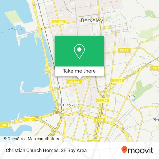 Christian Church Homes map