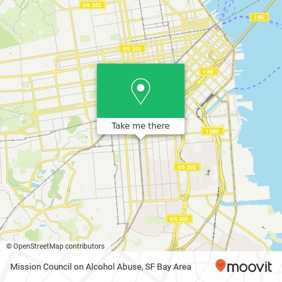 Mission Council on Alcohol Abuse map