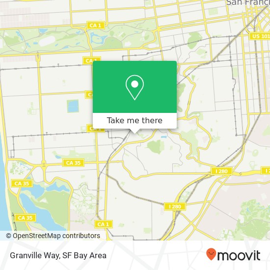 Mapa de Granville Way