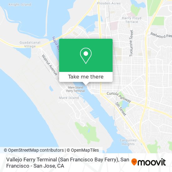 Vallejo Ferry Terminal (San Francisco Bay Ferry) map