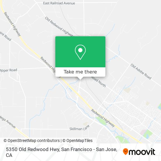 5350 Old Redwood Hwy map